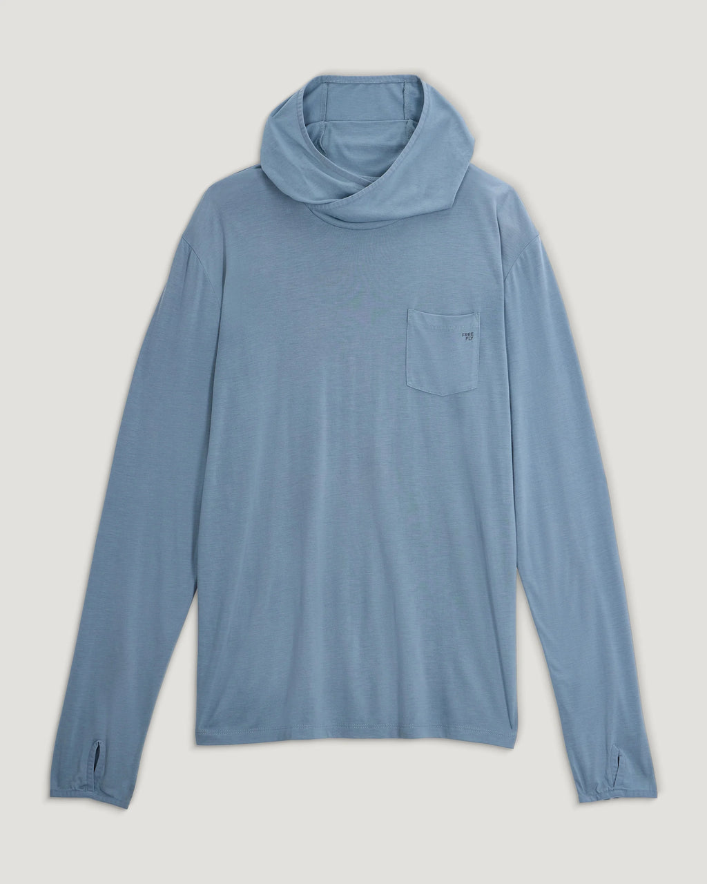 Men's Bamboo Lightweight Graphic Hoodie - Gear & Goods Blue Fog