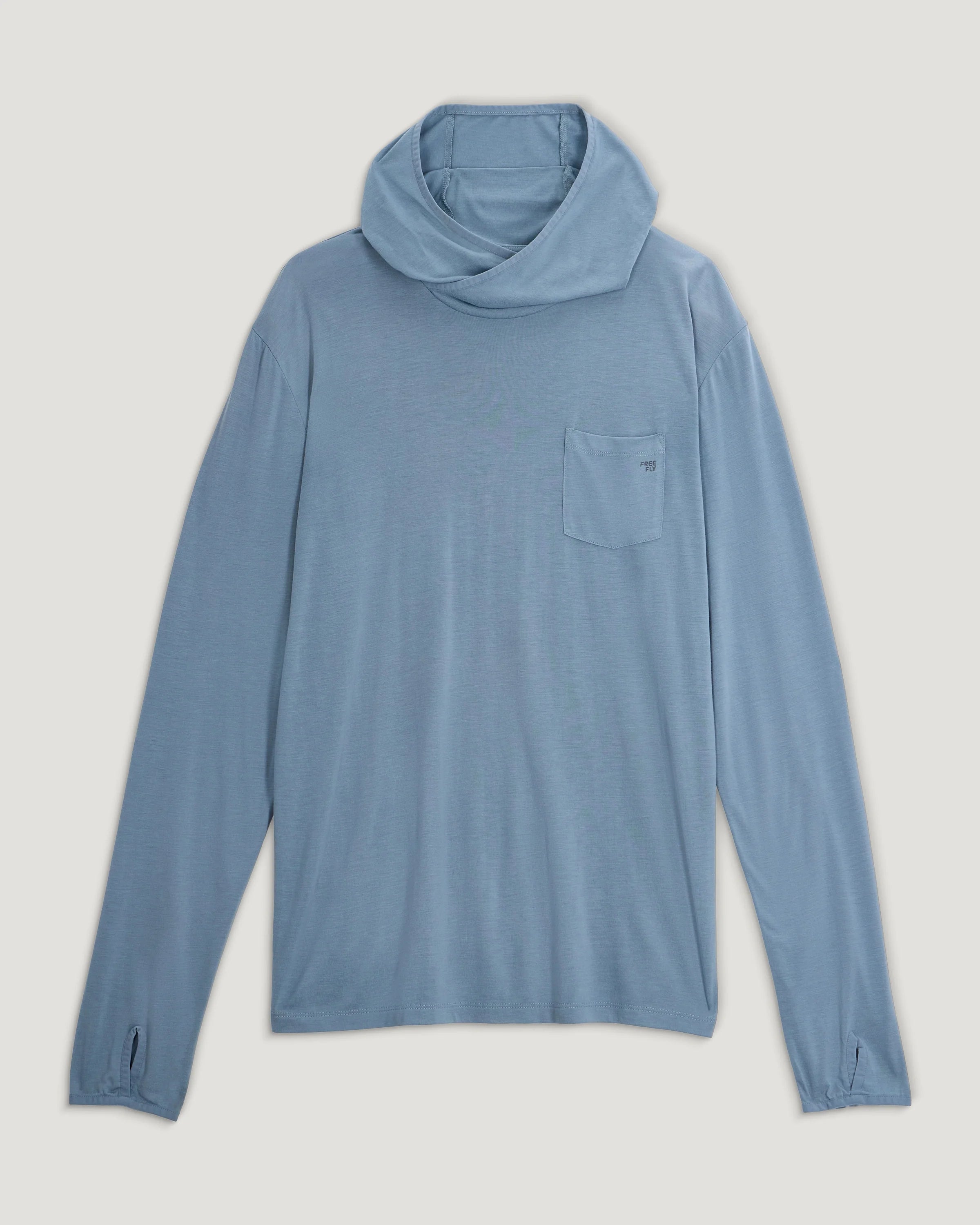 Men's Bamboo Lightweight Graphic Hoodie - Gear & Goods Blue Fog