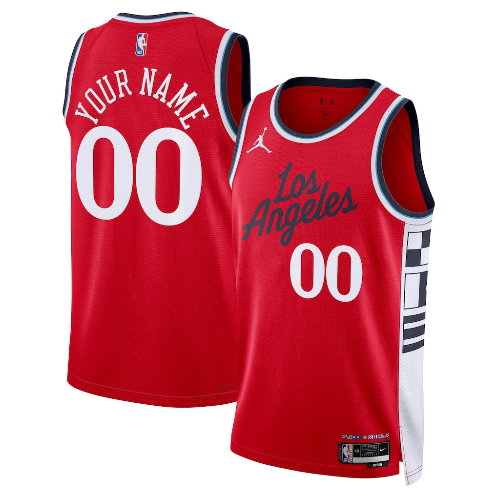 LA Clippers  2025/26 Custom Swingman Jersey - Statement Edition - Red