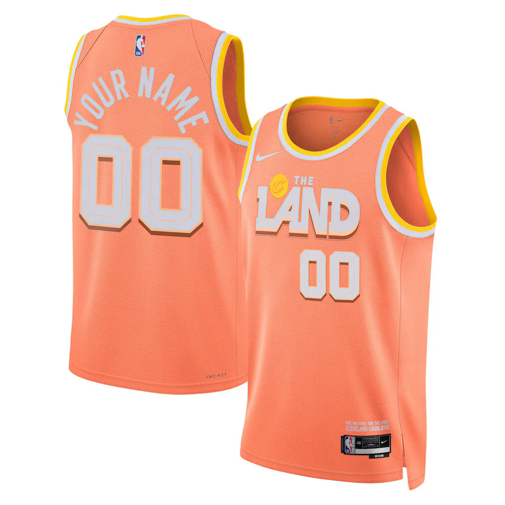 Cleveland Cavaliers  2025/26 City Edition Swingman Custom Jersey - Orange