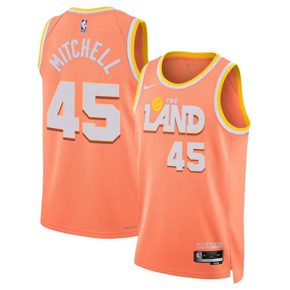 Donovan Mitchell Cleveland Cavaliers 2025/26 Swingman Jersey - Orange - City Edition