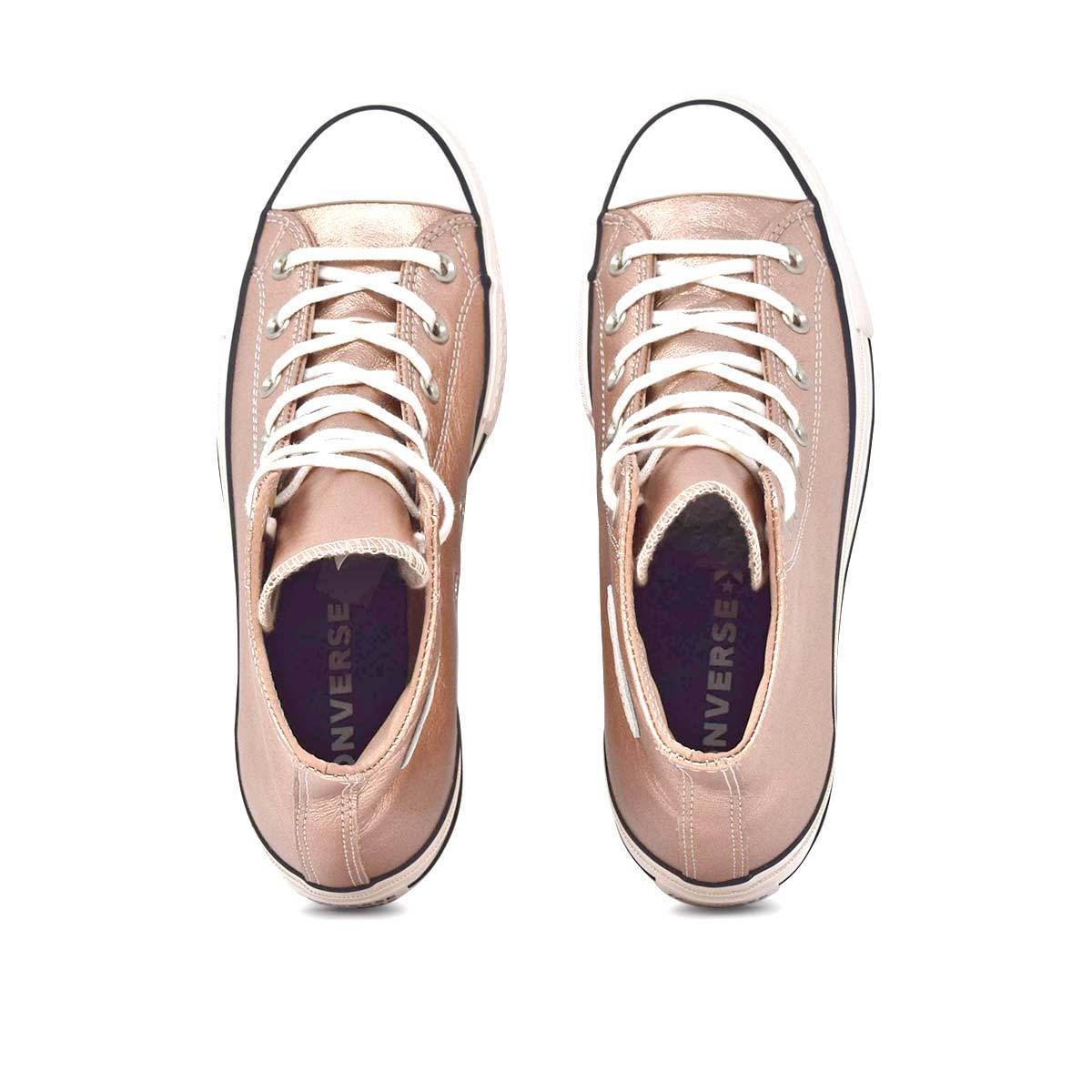 Women's Chuck Taylor All Star Lift Metallic Leather High Top