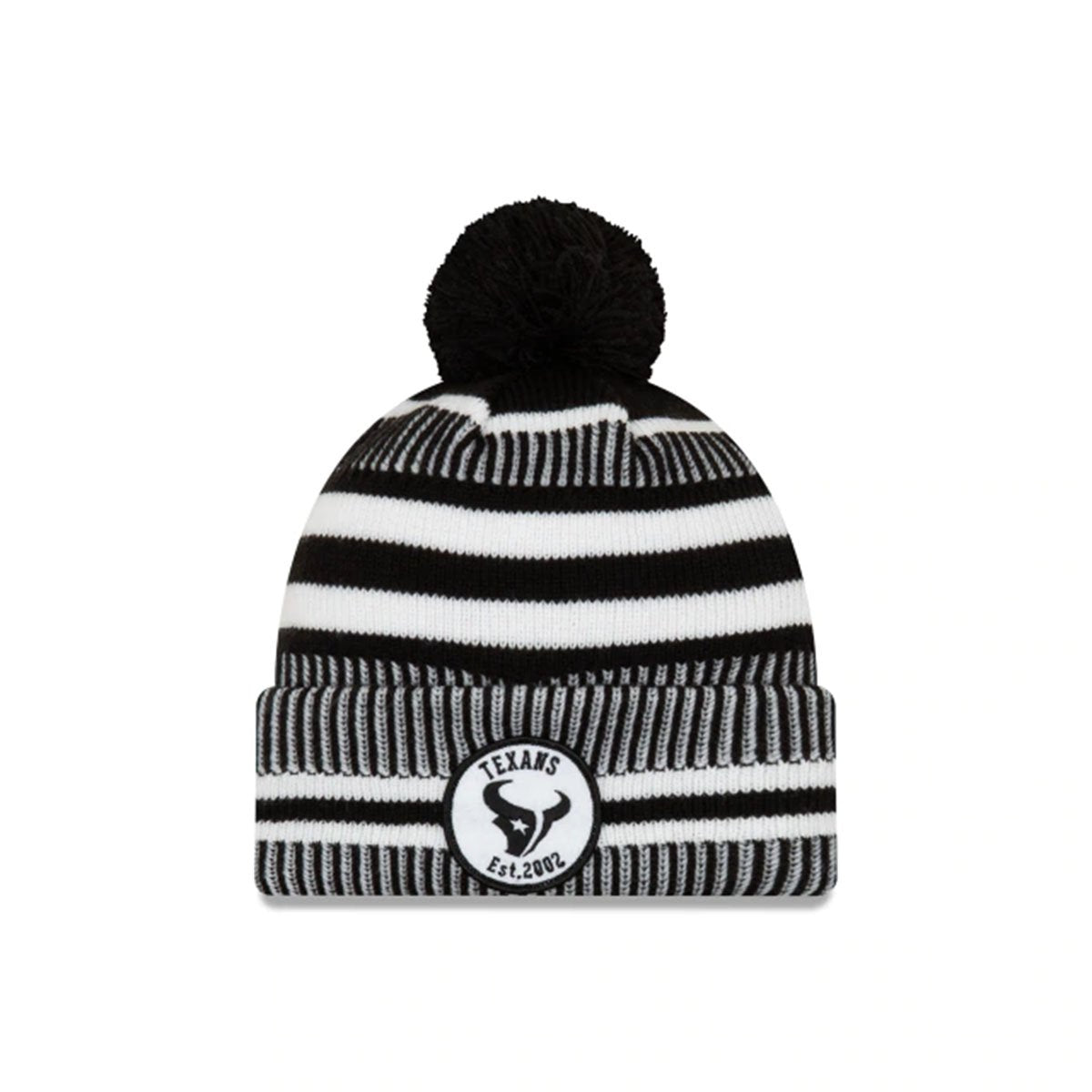 HOUSTON TEXANS NFL SIDELINE HOME COLD WEATHER SPORT KNIT BLACK/WHITE