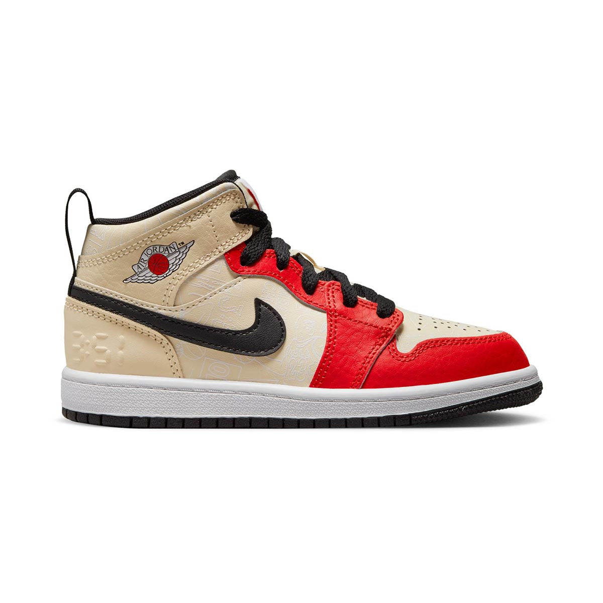 Jordan 1 Mid Sneaker School Little Kids' Shoes