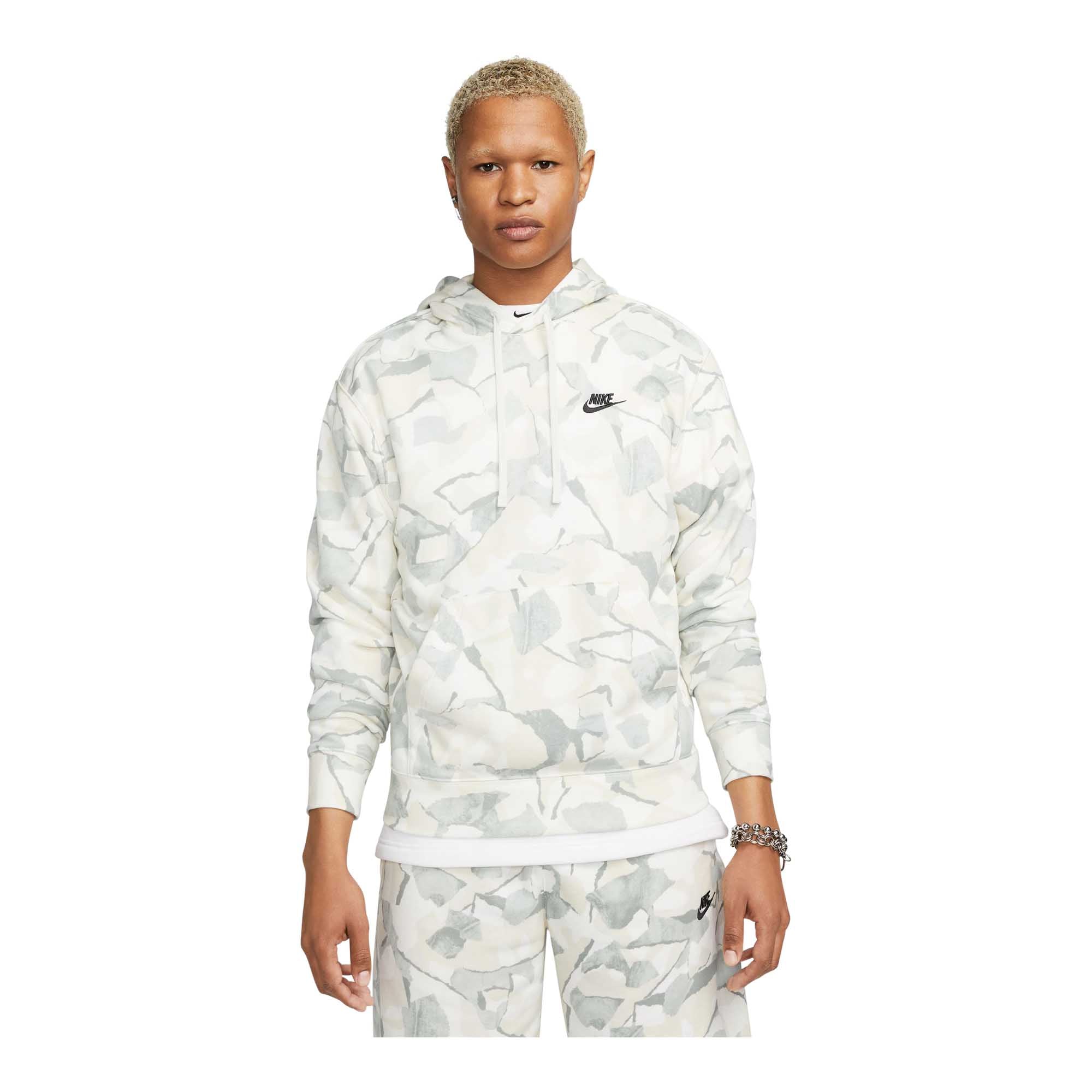 Nike Club Fleece 	Men's French Terry Pullover Hoodie