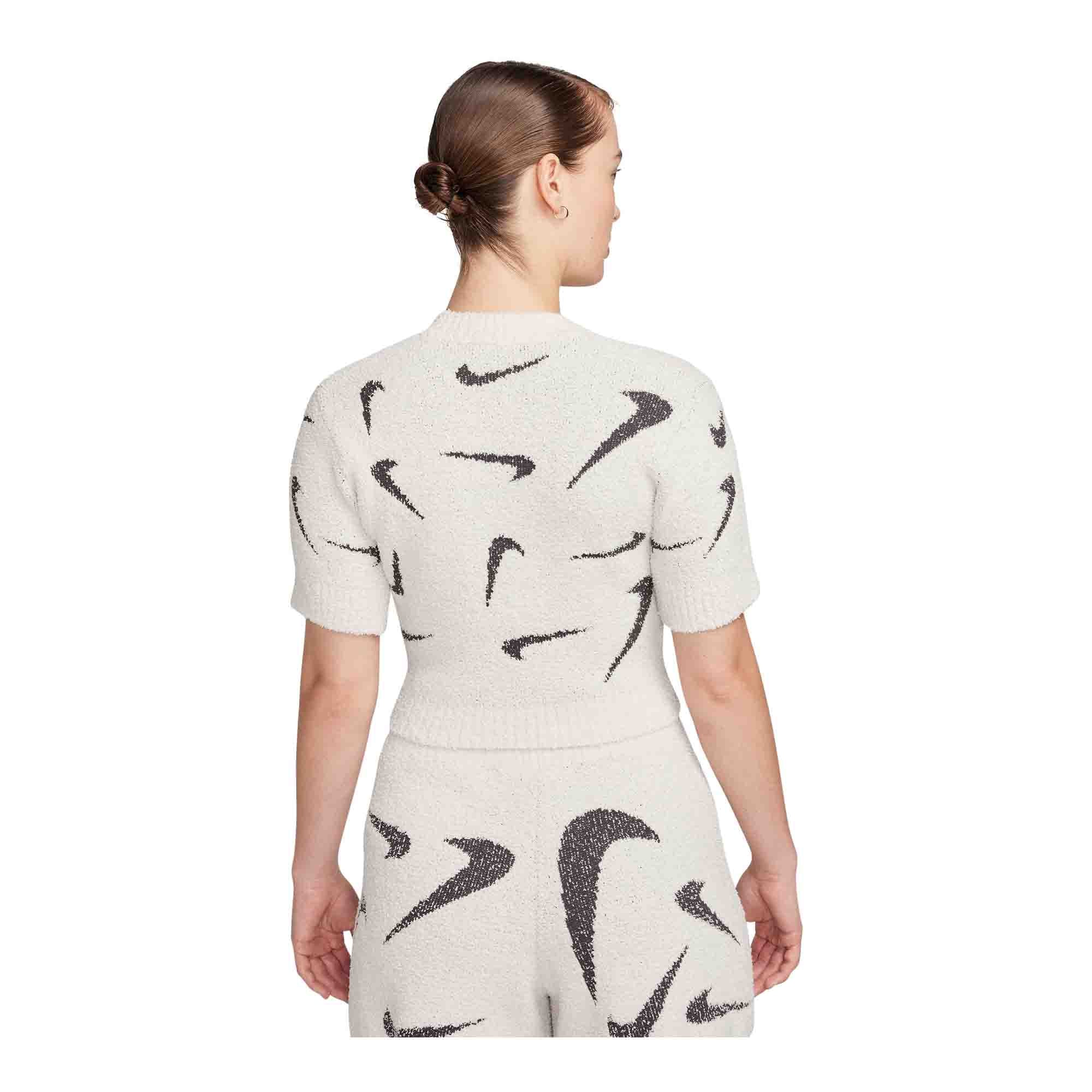 Nike Sportswear Phoenix Cozy Bouclé Women's Slim Short-Sleeve Cropped Knit Top