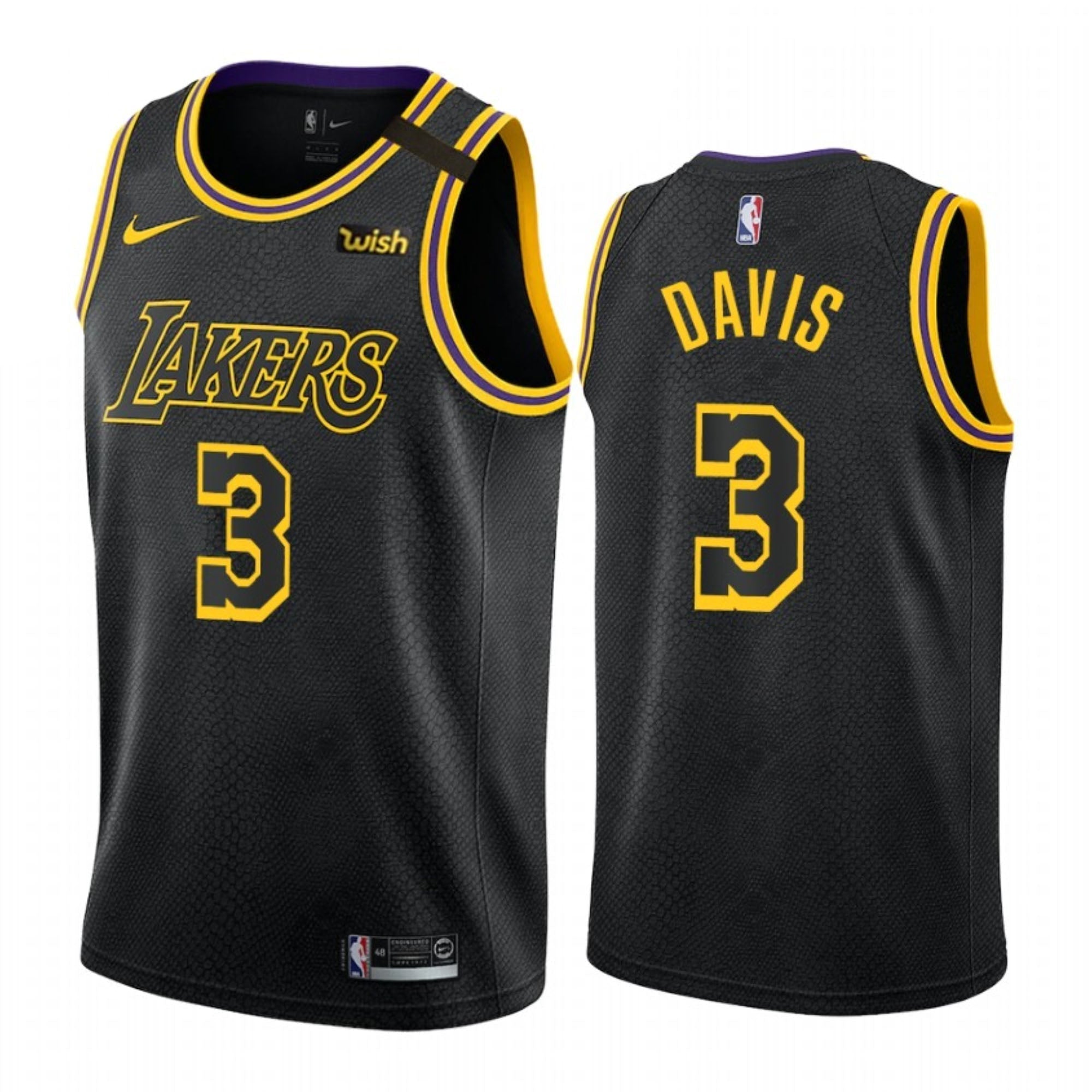 Anthony Davis Los Angeles Lakers 3 jersey