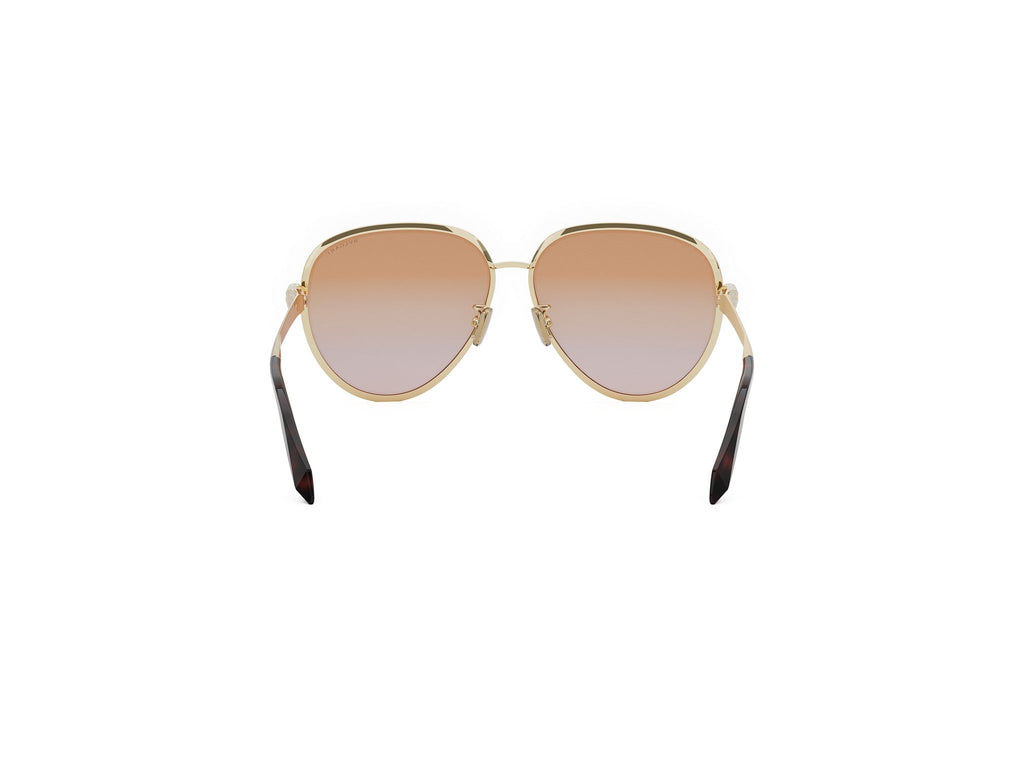 Gold Pilot Metal Sunglasses