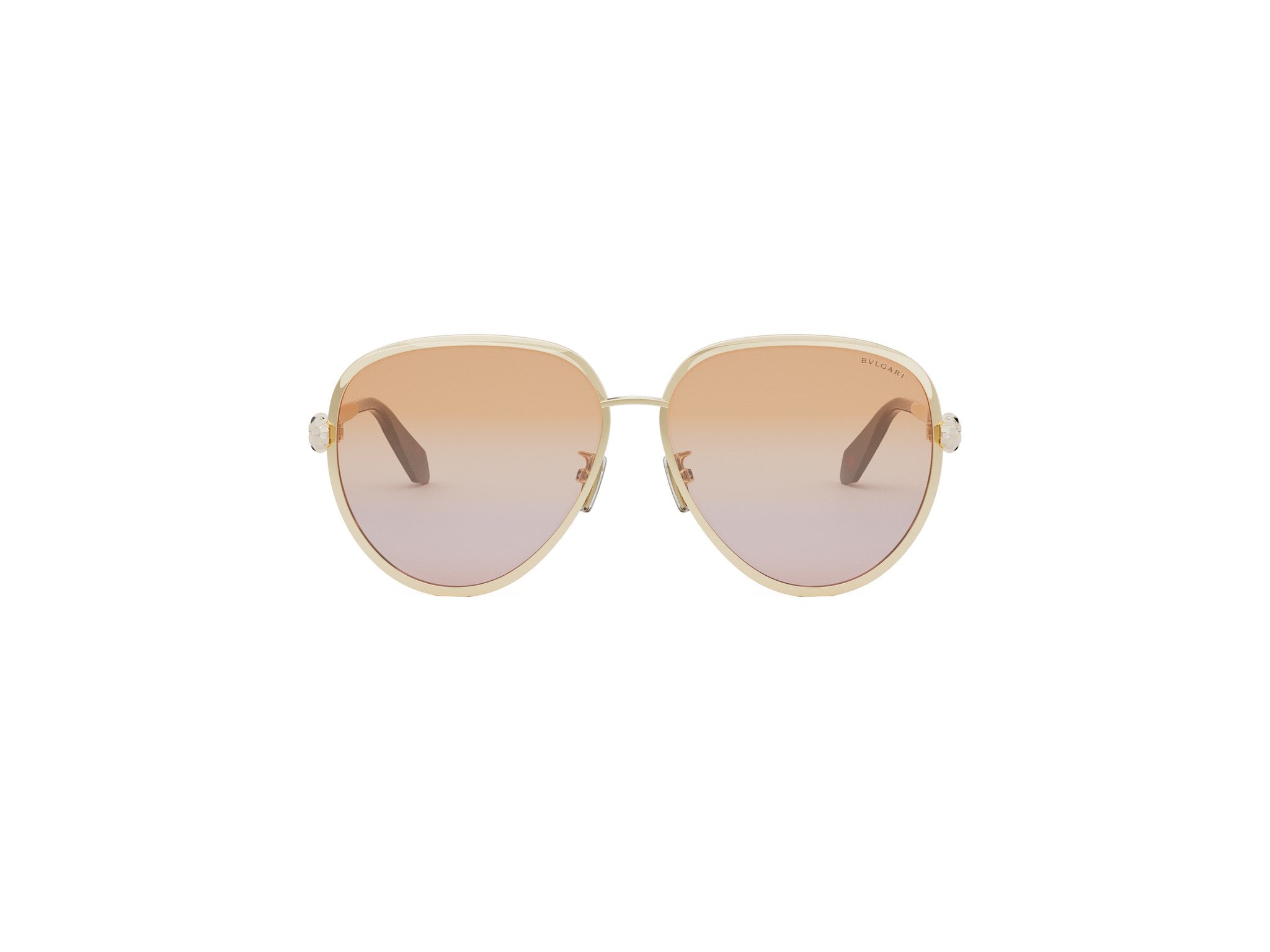 Gold Pilot Metal Sunglasses