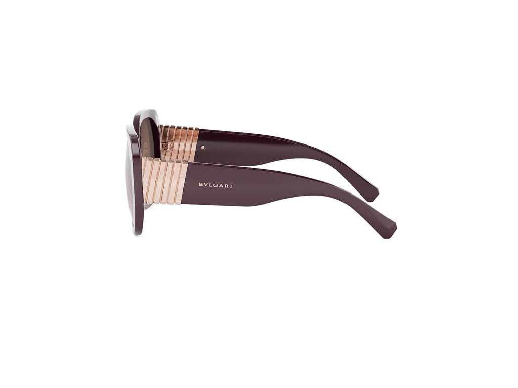Violet Geometric Acetate Sunglasses