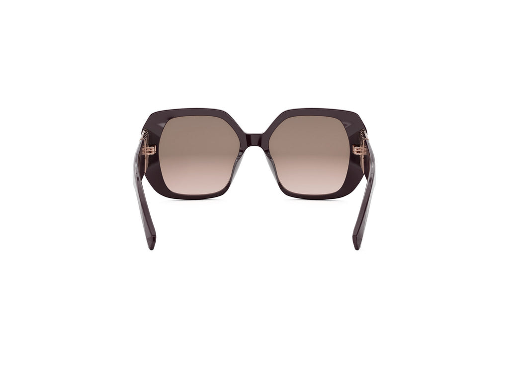 Violet Geometric Acetate Sunglasses