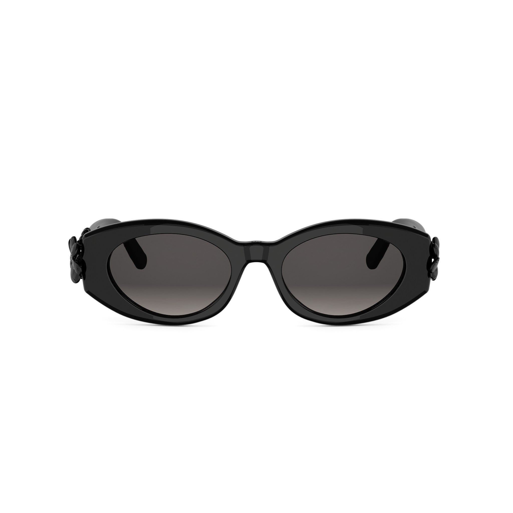 Shiny Oval Acetate Sunglasses
