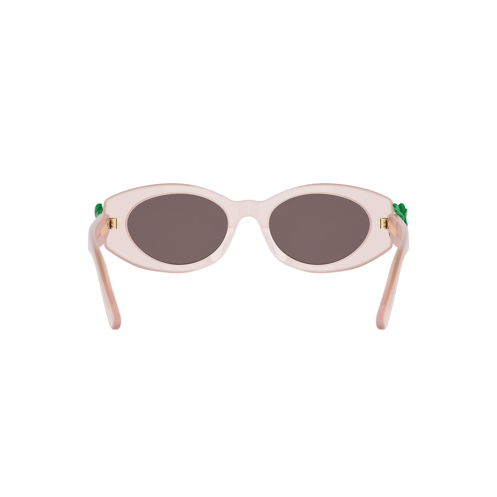 Shiny Oval Acetate Sunglasses