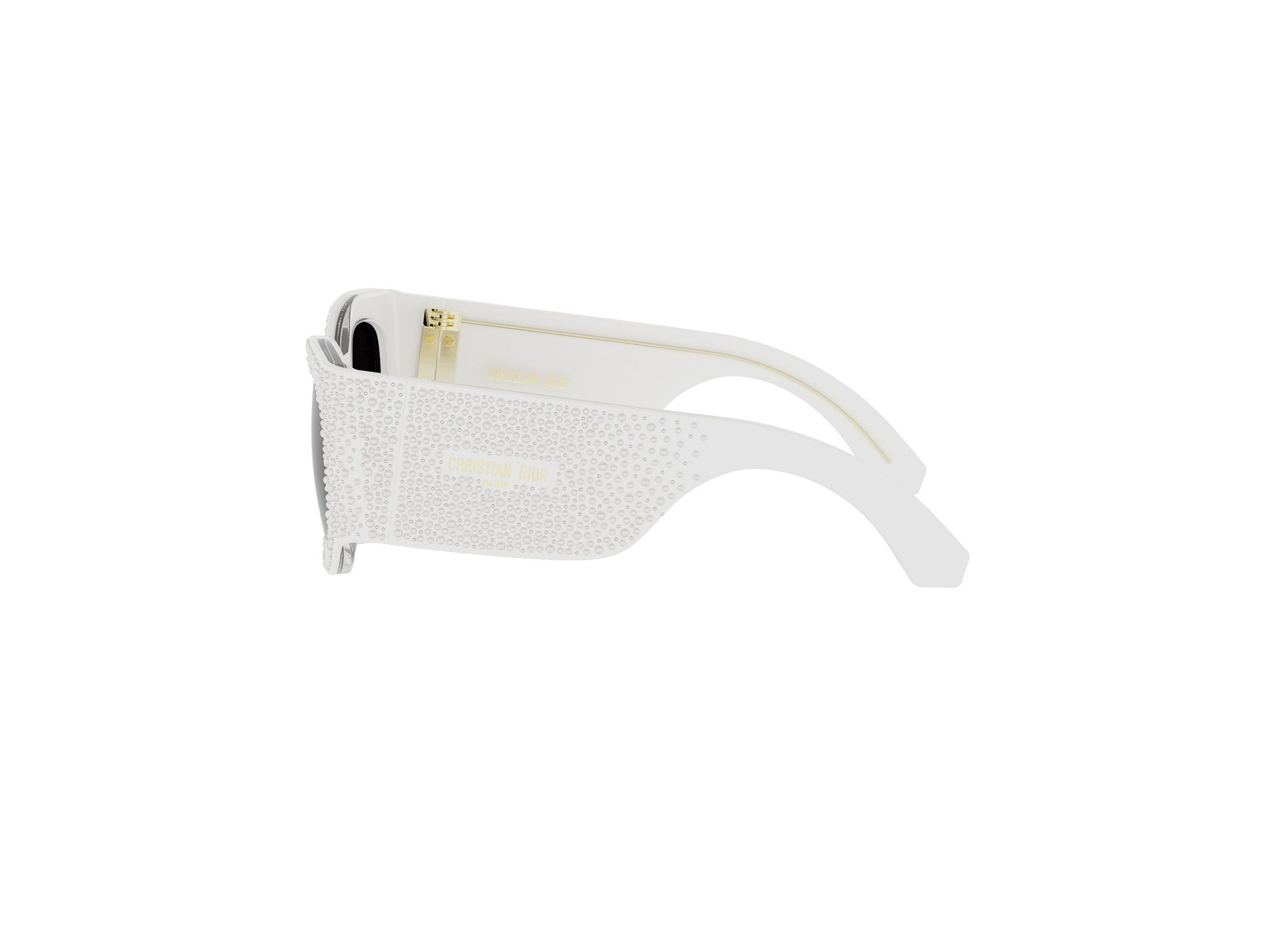 White Square Acetate Sunglasses