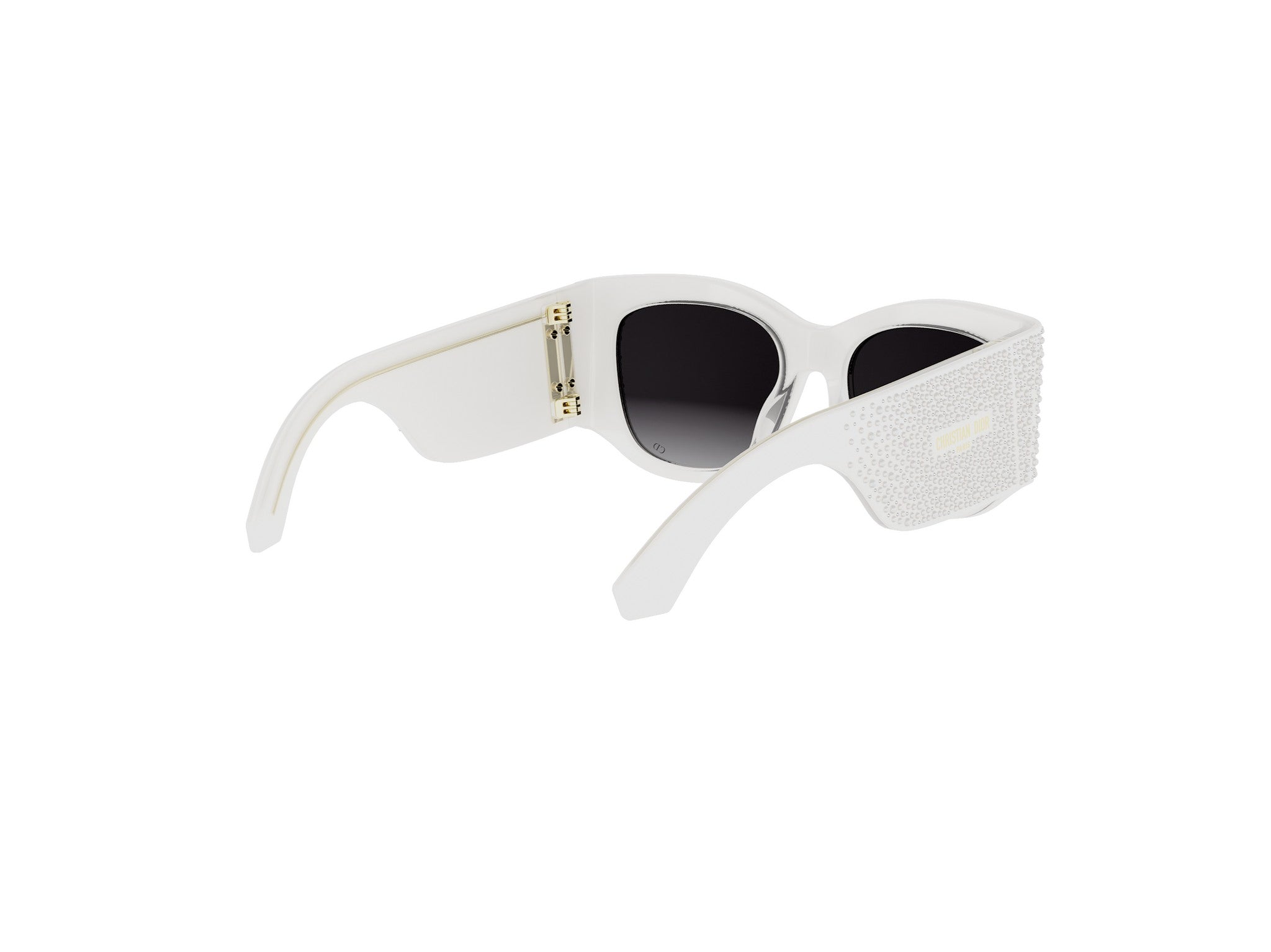 White Square Acetate Sunglasses