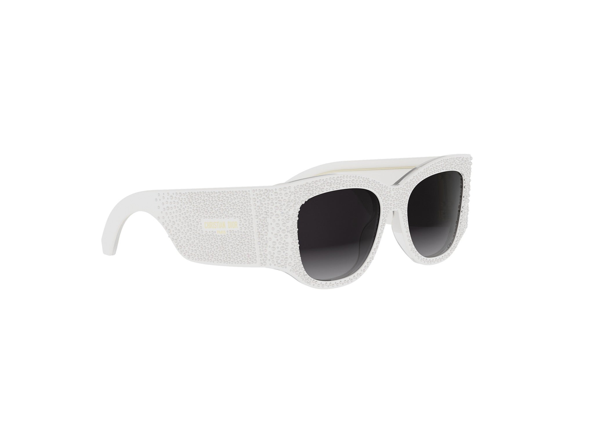 White Square Acetate Sunglasses
