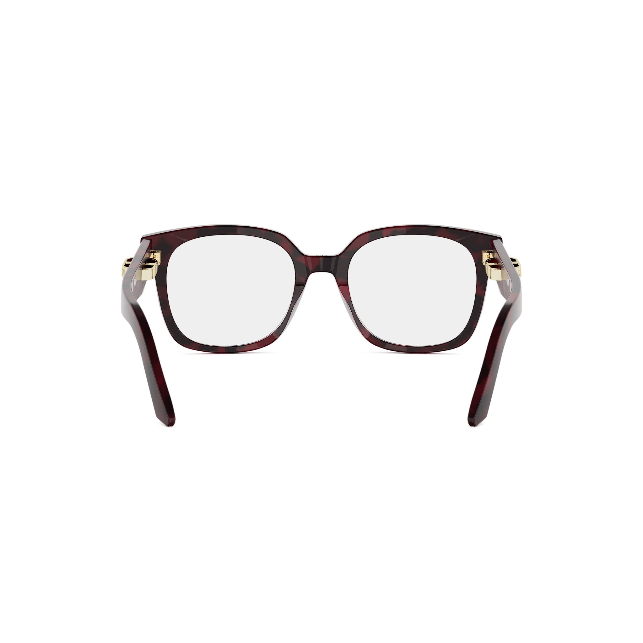 Shiny Red Square Acetate Eyeglasses
