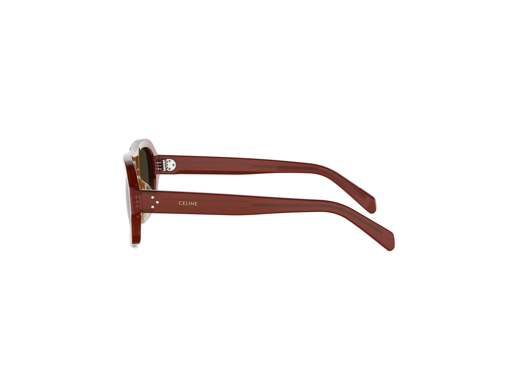 Brown Pilot Acetate Sunglasses