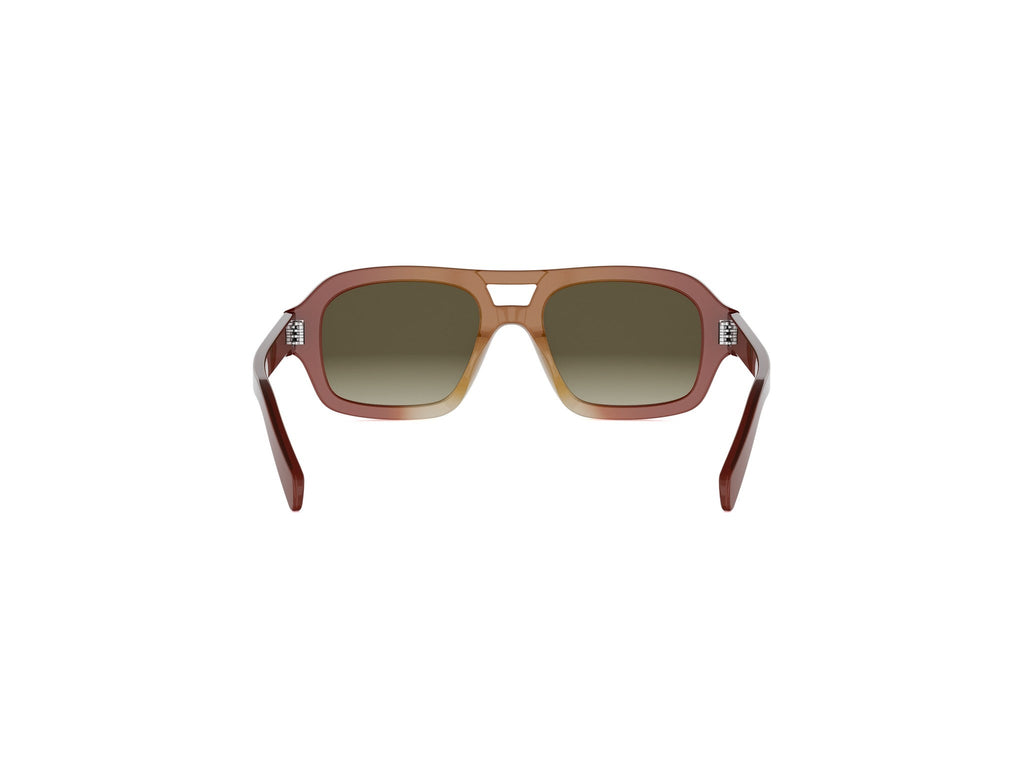 Brown Pilot Acetate Sunglasses