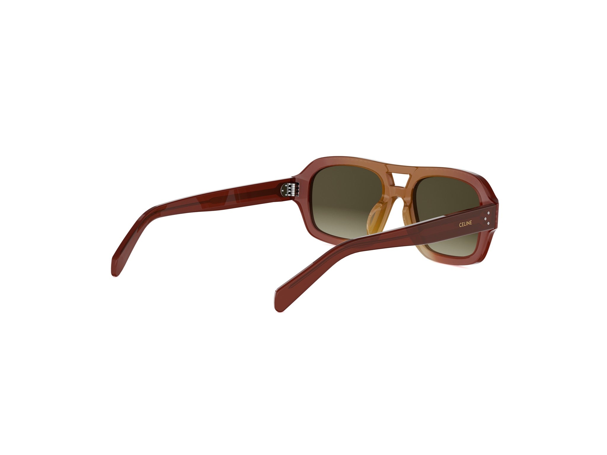 Brown Pilot Acetate Sunglasses