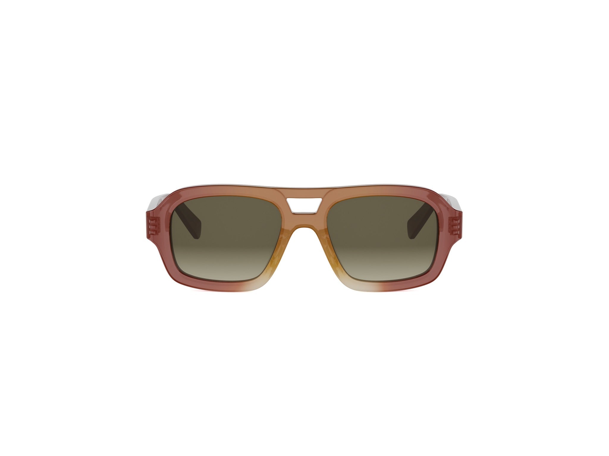 Brown Pilot Acetate Sunglasses