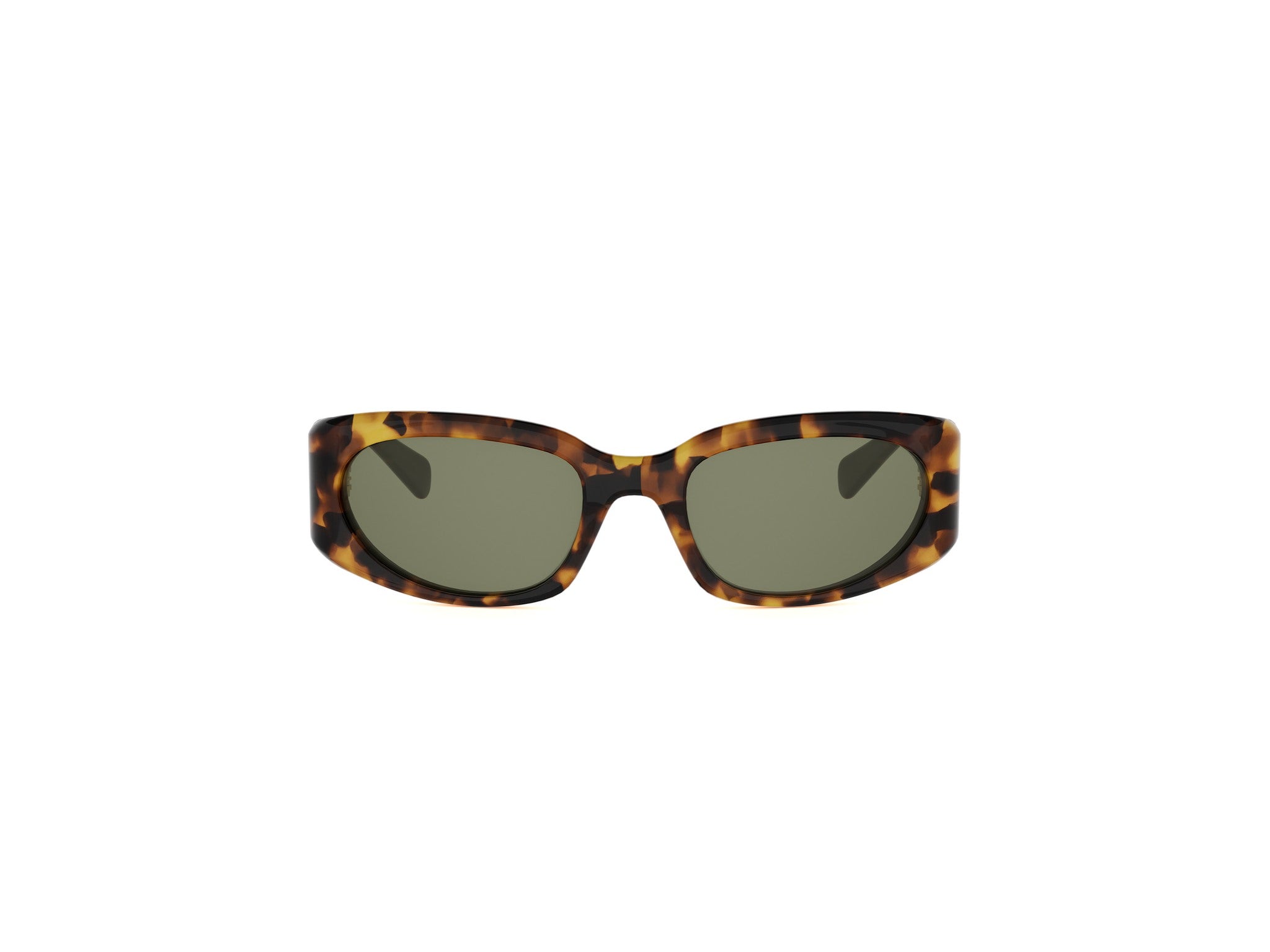 Havana Geometric Acetate Sunglasses
