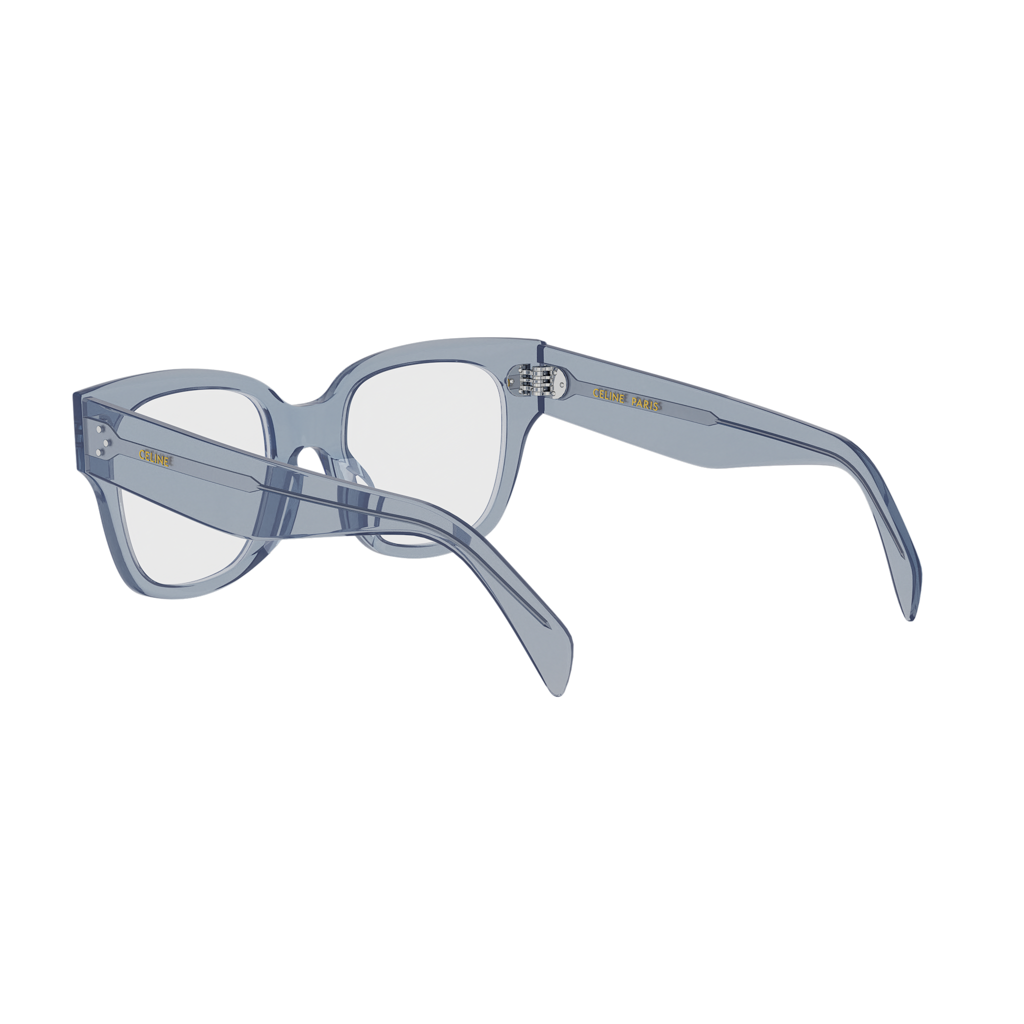 Blue Geometric Acetate Eyeglasses