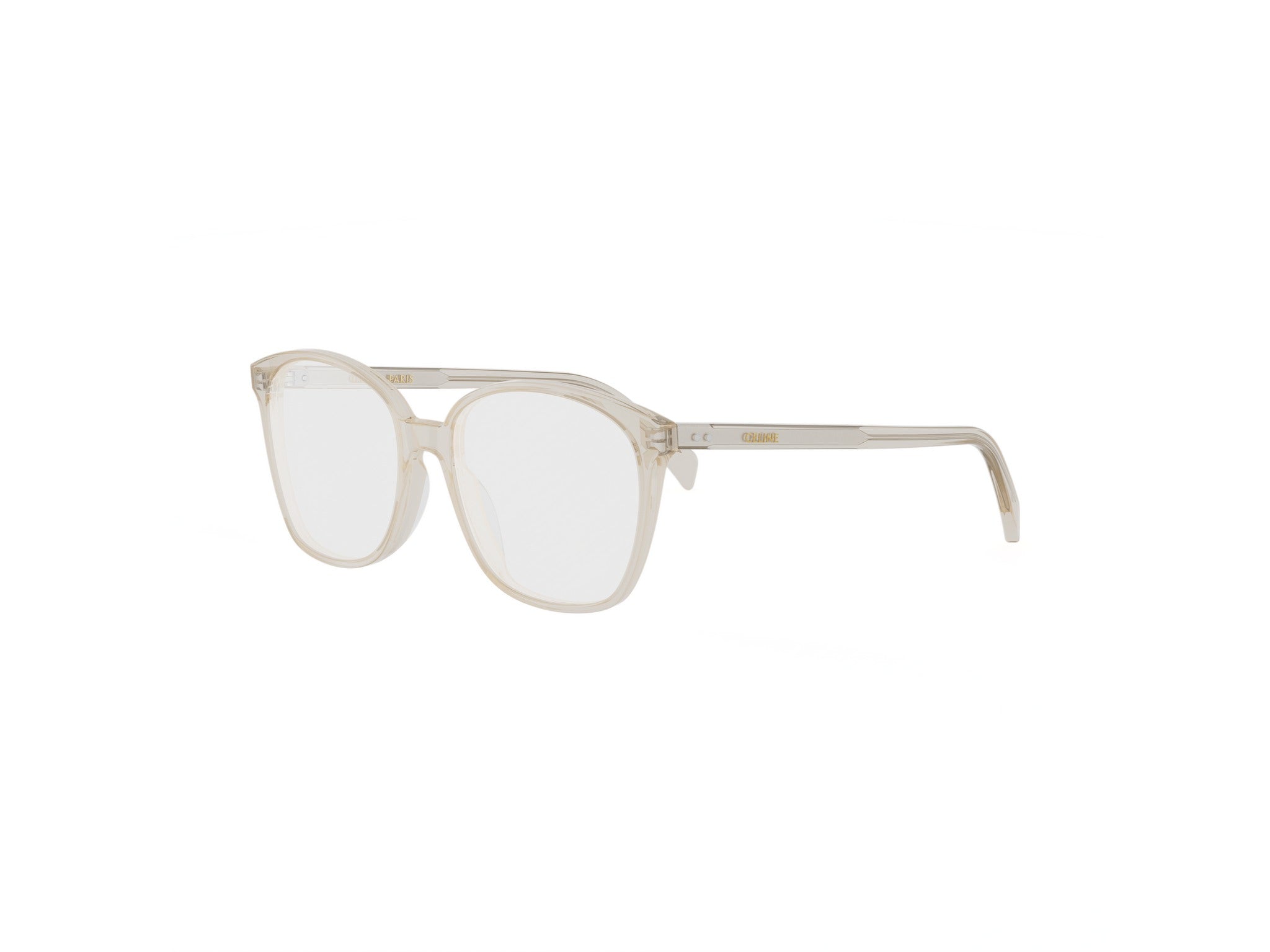 Brown Geometric Acetate Eyeglasses