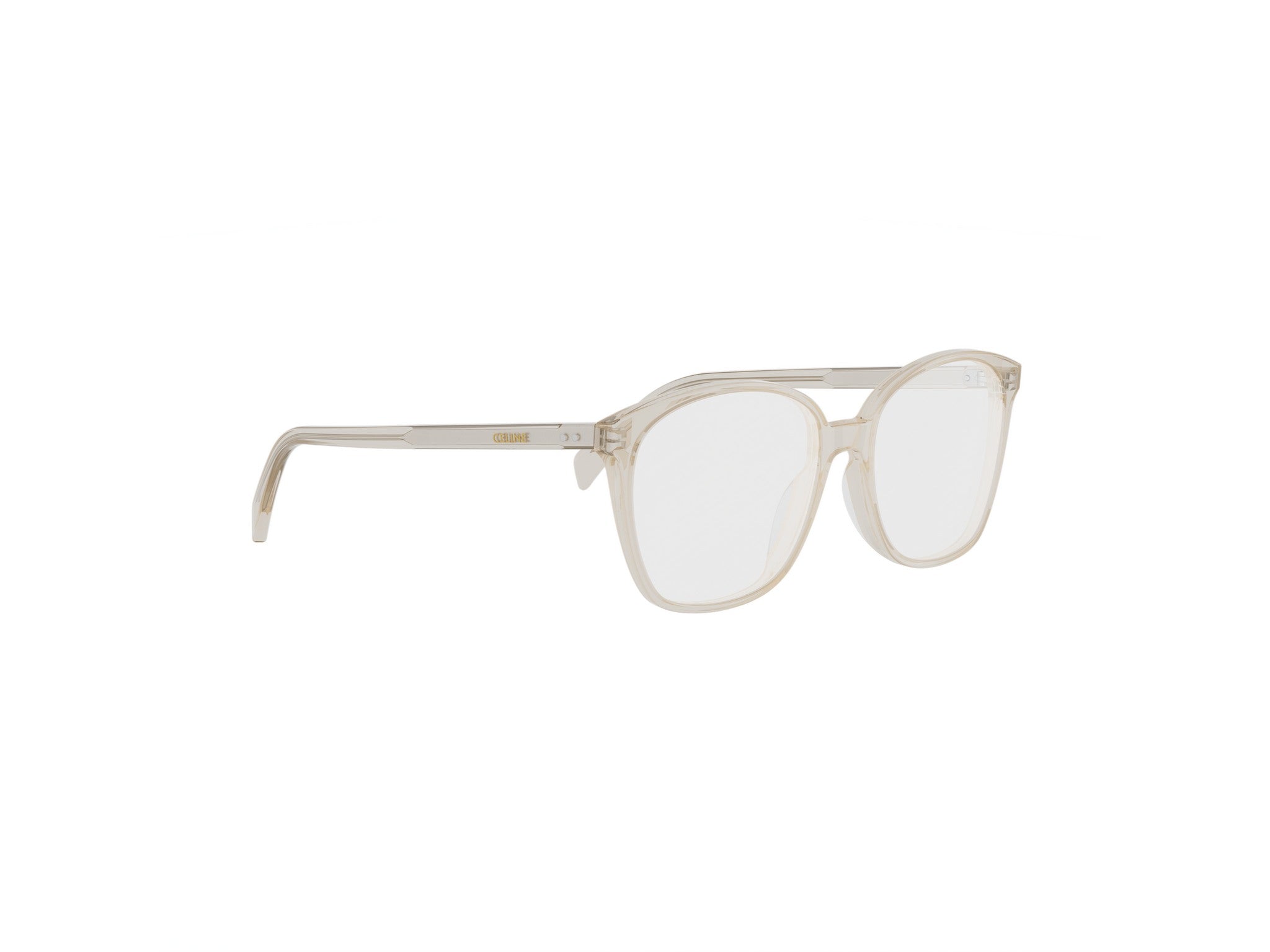 Brown Geometric Acetate Eyeglasses