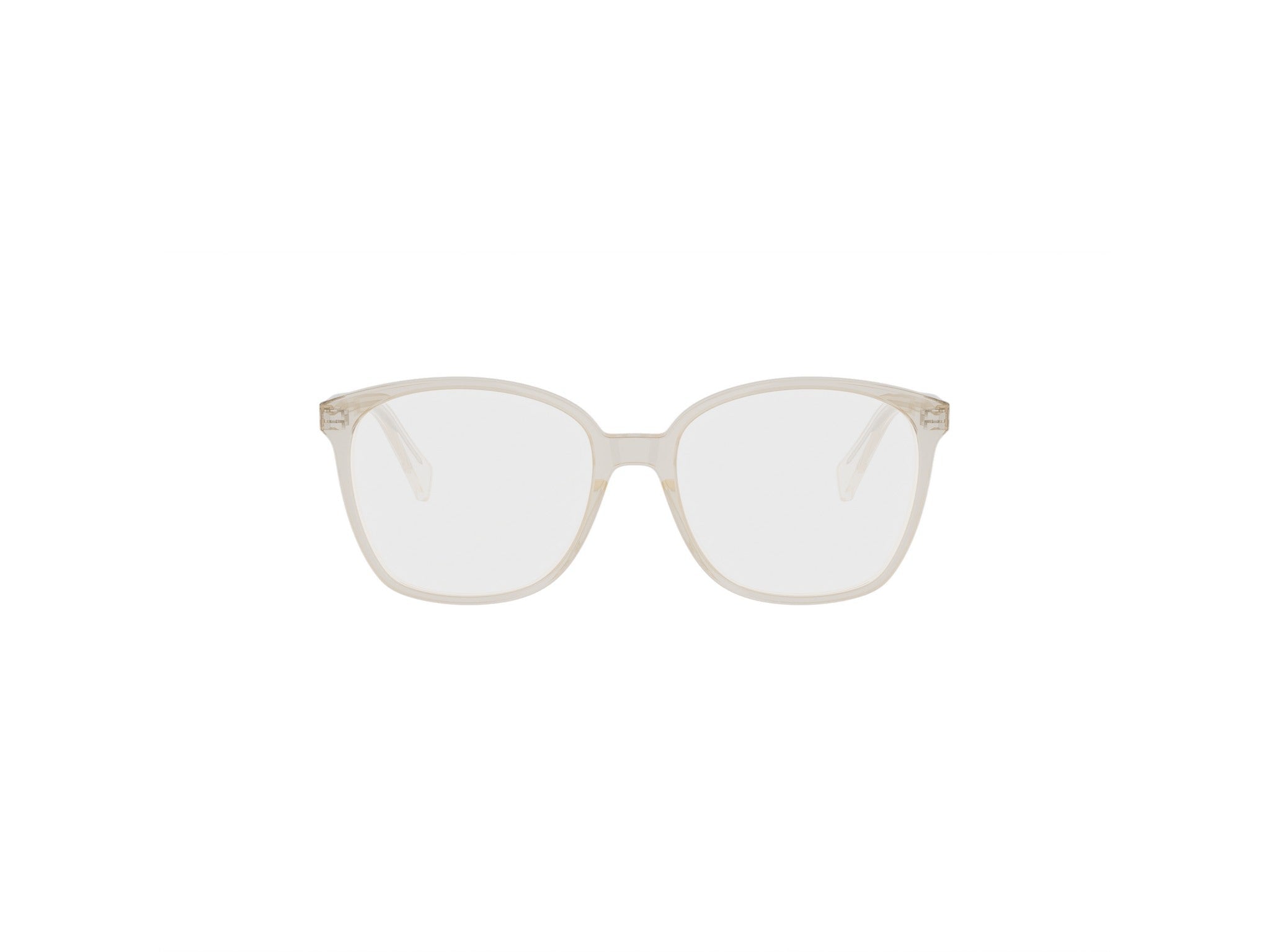Brown Geometric Acetate Eyeglasses