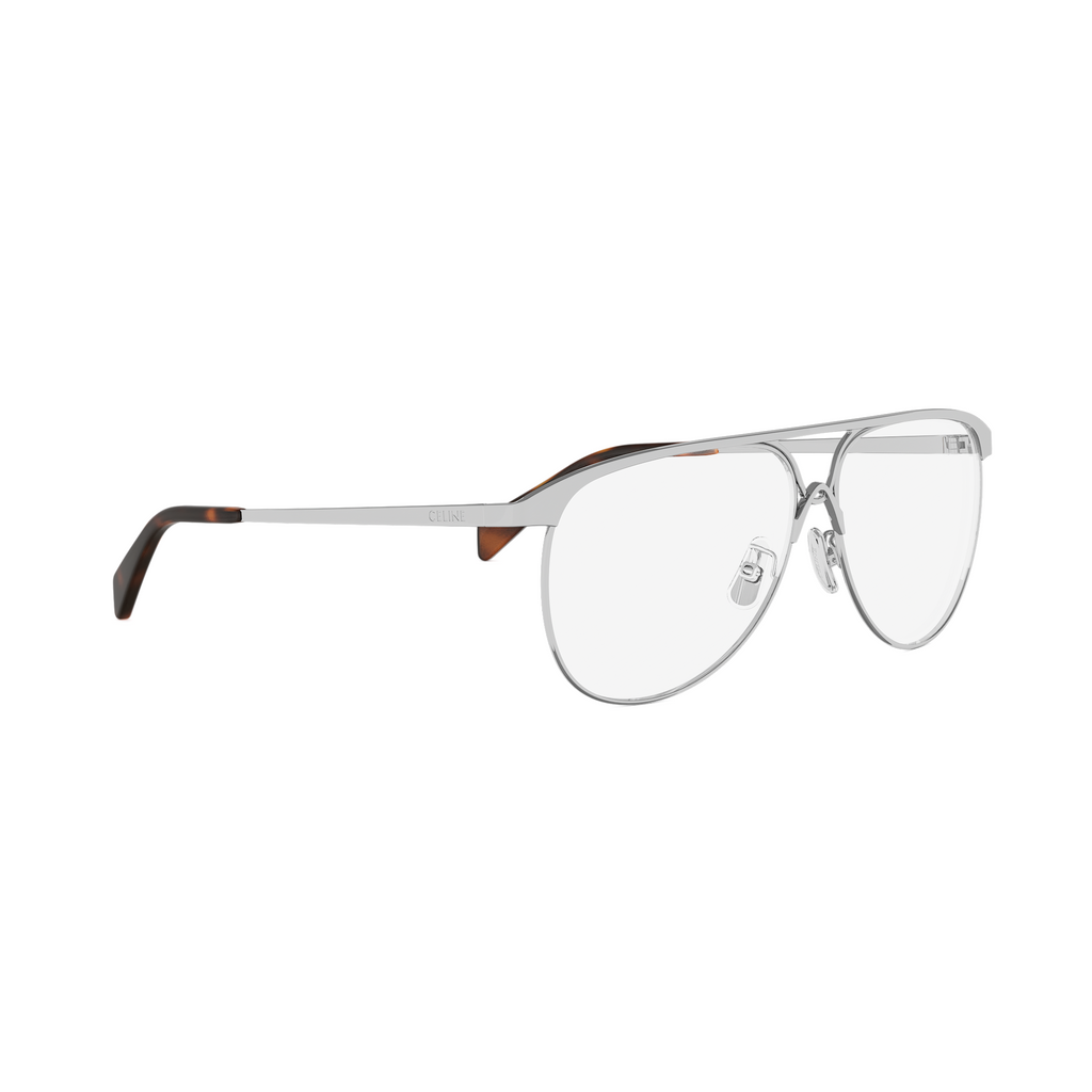 Semi-Shiny Metal Pilot Eyeglasses