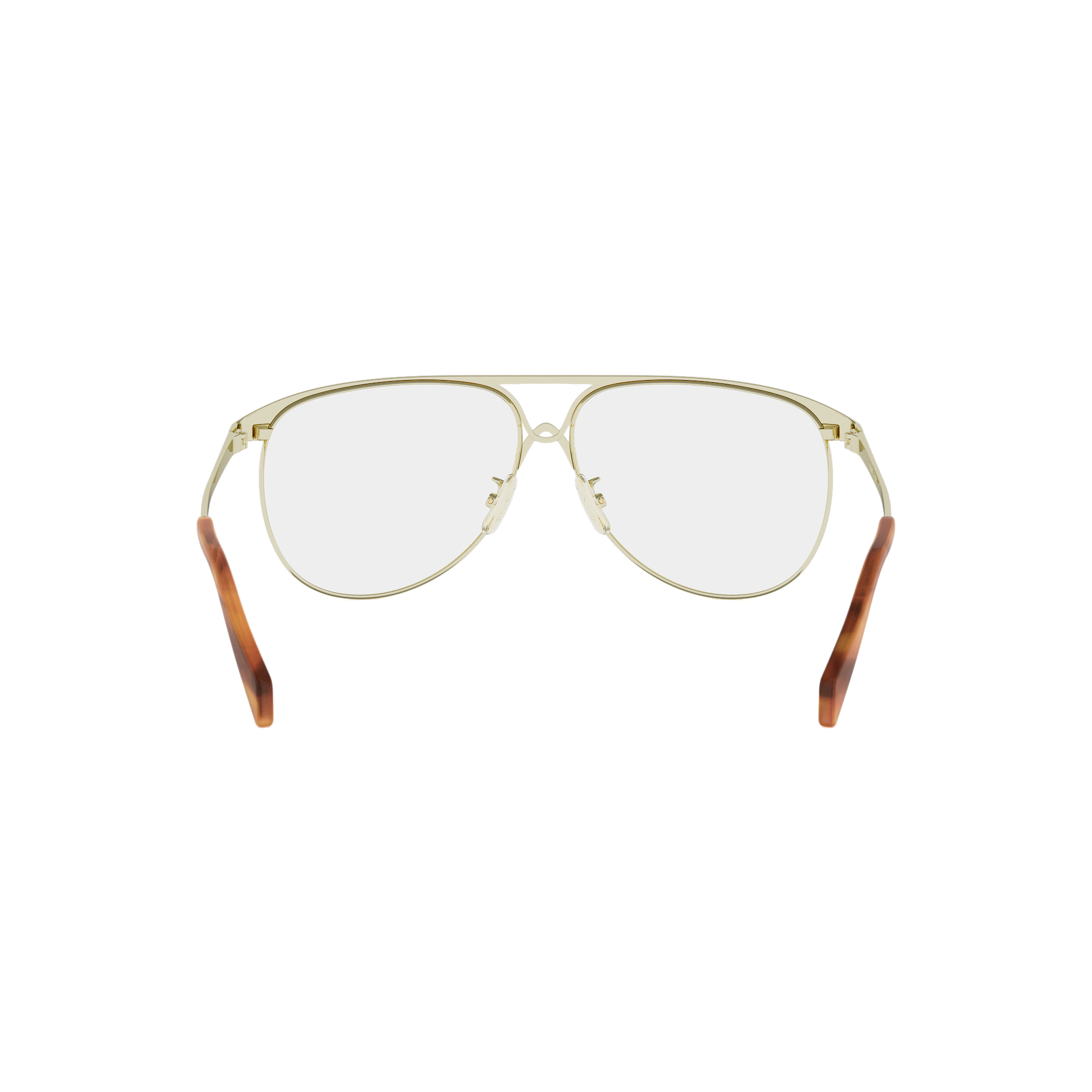 Semi-Shiny Metal Pilot Eyeglasses