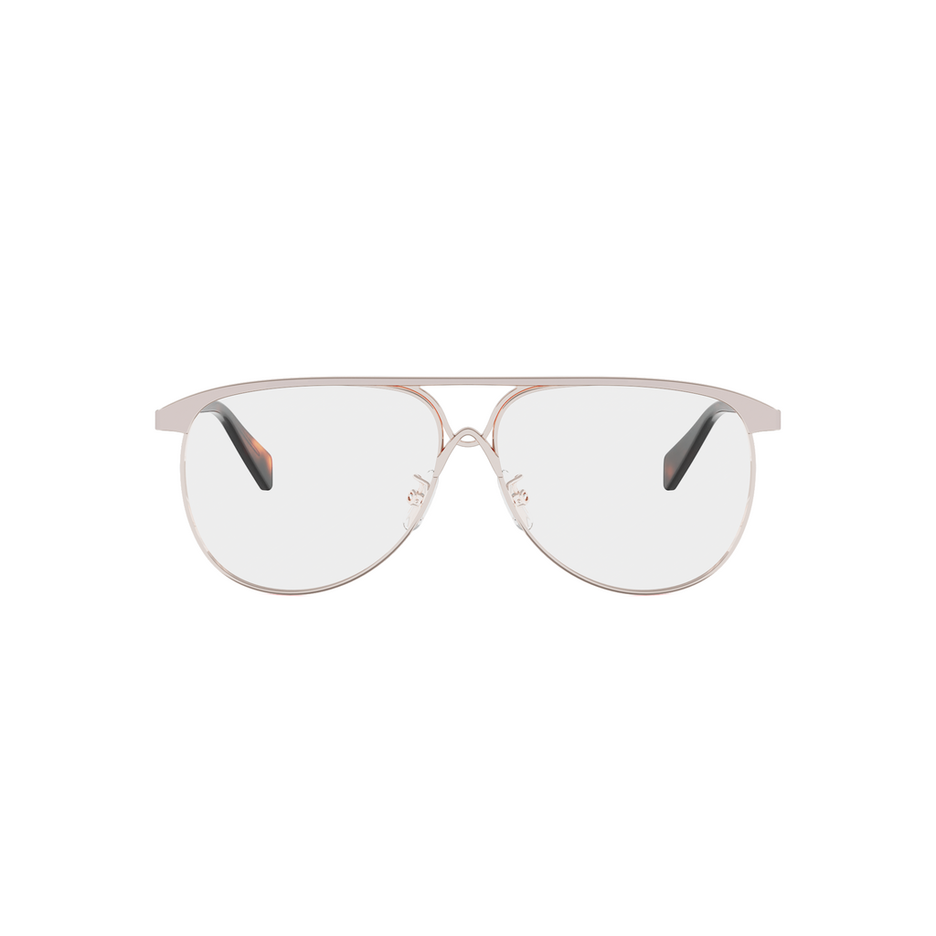 Semi-Shiny Metal Pilot Eyeglasses