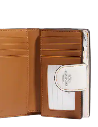 Coach Medium Corner Zip Wallet In Signature Canvas With Hula Print