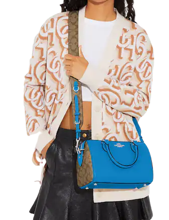 Coach Rowan Satchel In Signature Canvas