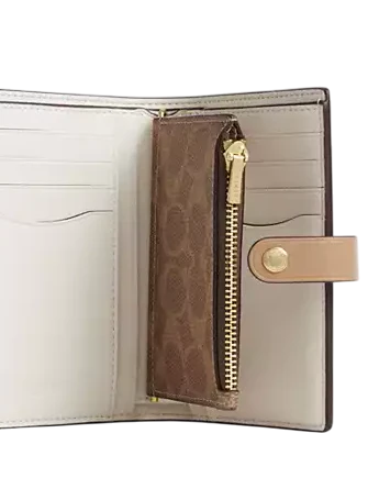 Coach 2 In 1 Wallet In Blocked Signature Canvas