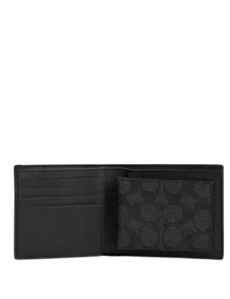 Coach 3 In 1 Wallet In Signature Canvas
