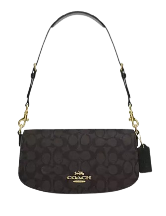 Coach Andrea Shoulder Bag In Signature Canvas