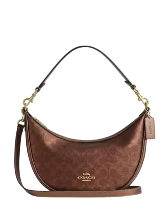Coach Aria Shoulder Bag In Signature Canvas
