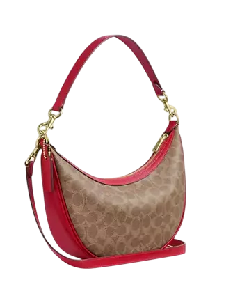 Coach Aria Shoulder Bag In Signature Canvas