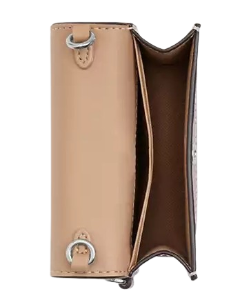 Coach Boxed Mini Wallet On A Chain With Floral Print