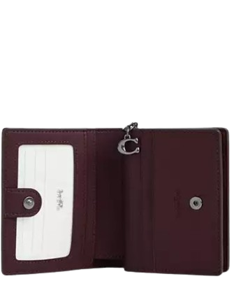 Coach Boxed Snap Wallet And Picture Frame Bag Charm With Star Print