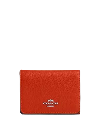 Coach Card Holder Wallet In Signature Canvas