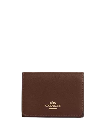 Coach Card Holder Wallet In Signature Canvas