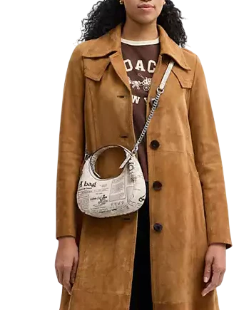 Coach Carmen Mini Crossbody Bag With Newspaper Print