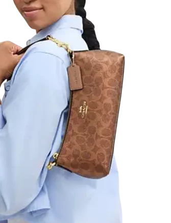 Coach Charlotte Shoulder Bag In Signature Canvas