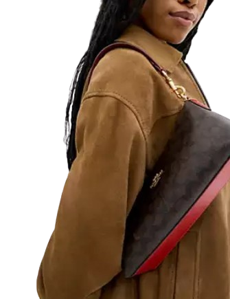 Coach Charlotte Shoulder Bag In Signature Canvas