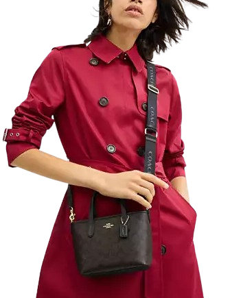 Coach City Mini Tote Bag In Signature Canvas