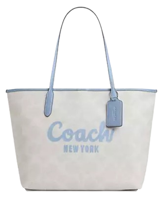 Coach City Tote Bag With Coach Graphic