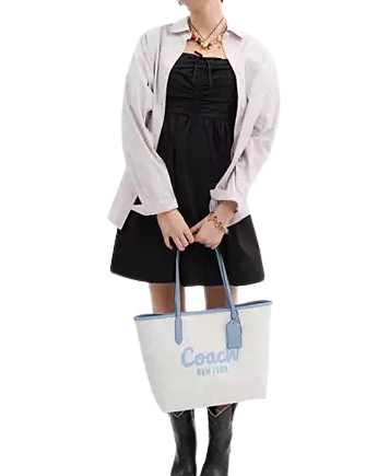 Coach City Tote Bag With Coach Graphic